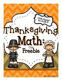 Thanksgiving Math - FREE