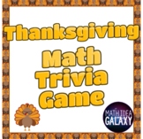 Thanksgiving Math Trivia Game