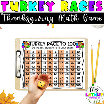 Preview of Thanksgiving Math Turkey Races