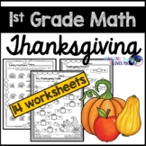 Thanksgiving Math Worksheets 1st Grade
