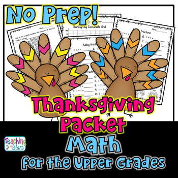 Preview of Thanksgiving Math Worksheets