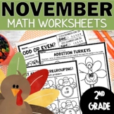 Thanksgiving Math Worksheets 2nd Grade - November Morning 