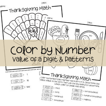 Thanksgiving Math Worksheets (4th Grade) by Common Core Tweens | TpT