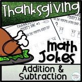 Thanksgiving Math Worksheets Addition and Subtraction with