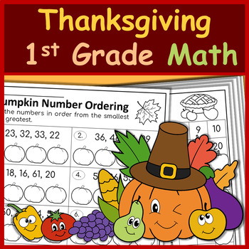 Preview of Thanksgiving Math Worksheets First Grade