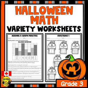 Preview of Halloween Math Worksheets | Numbers to 1000