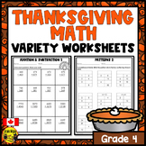 Thanksgiving Math Worksheets | Numbers within 10 000