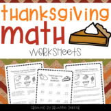 Thanksgiving Math Worksheets - Practice with 3-digit Addit