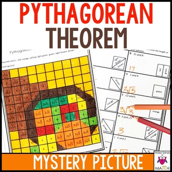 Preview of Thanksgiving Math Worksheets | Pythagorean Theorem Activity | Fall Math