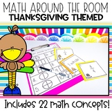 Thanksgiving Math Write the Room | First Grade | November 