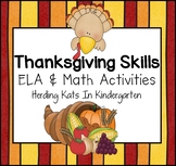 Thanksgiving Math and Language Arts Activities