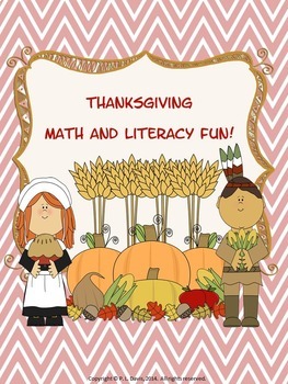 Preview of Thanksgiving Math and Literacy Activities Distance Learning