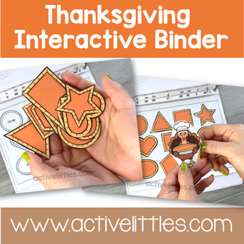 Preview of Thanksgiving Math and Literacy Centers Busy Book Preschool Printable Preschool