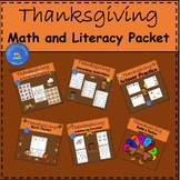 Thanksgiving Math and Literacy Packet