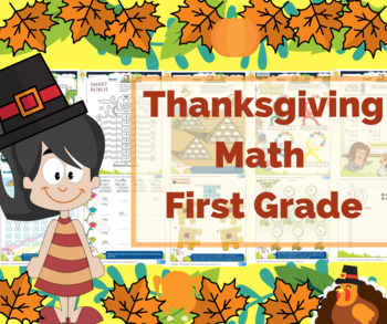 Preview of Thanksgiving Math for First Grade - Math Games - Math Centers