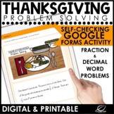 Thanksgiving Math for Middle School | Digital Problem Solving