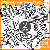 Thanksgiving Mazes Clipart | Holidays | Labyrinth | Fine M