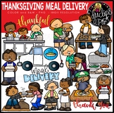 Thanksgiving Meal Delivery Clip Art Set {Educlips Clipart}