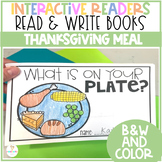 Thanksgiving Meal Interactive Vocabulary Readers Fall Read