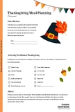 Thanksgiving Meal Planning and Cooking Worksheets