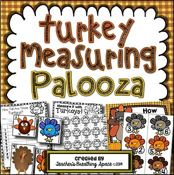 Preview of Thanksgiving Measuring  |  Turkey Measuring Palooza Math Centers