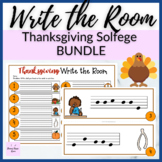 Thanksgiving Melody Write the Room BUNDLE for Solfege Patterns