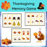 Thanksgiving Memory Matching Game
