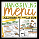 Thanksgiving Reading Assignment for Any Novel or Short Sto