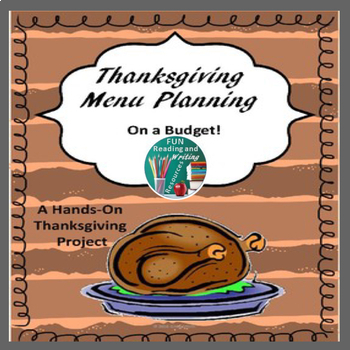 Preview of Thanksgiving Menu Planning on a Budget Project Printable and Digital Easel