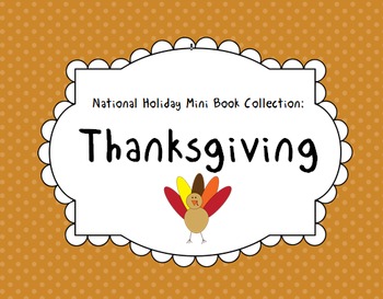Preview of Thanksgiving Mini Book