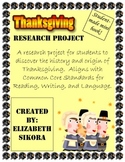 Thanksgiving Mini Book Research Project