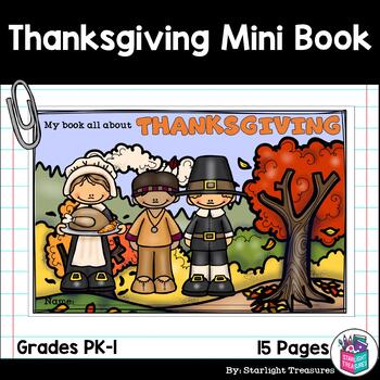 Preview of Thanksgiving Mini Book for Early Readers