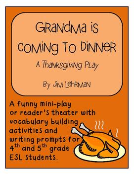 Preview of Thanksgiving Mini Play / Reader’s Theater for 3-5 ESL students