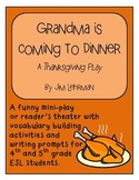 Thanksgiving Mini Play / Reader’s Theater for 3-5 ESL students