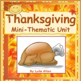 Thanksgiving Mini Thematic Unit
