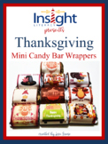 Thanksgiving Miniature Chocolate Candy Bar Wrappers