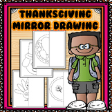 Thanksgiving Mirror Drawing Worksheets