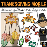 Thanksgiving Mobile Craft - Giving Thanks Leaves