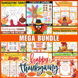 Thanksgiving Multi Activity Mega Bundle | Worksheets | Cra