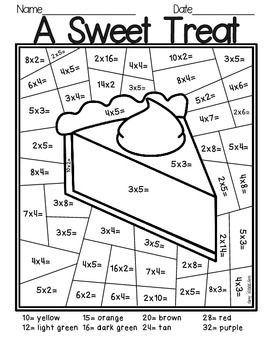 Multiplication Coloring Page Pdf : Math Facts Coloring Pages at