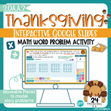 Thanksgiving Multiplication & Division Word Problem Intera