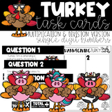 Thanksgiving Multiplication & Division Word Problems Task Cards