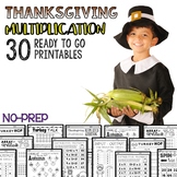 Thanksgiving Multiplication Printables