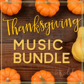 Preview of Thanksgiving Music Bundle (Songs, chants, and games)