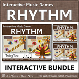 Thanksgiving Music Interactive Rhythm Games Bundle {Turkey Time}
