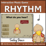 Thanksgiving Music Half Notes Interactive Rhythm Game {Tur