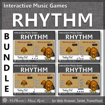 Preview of Thanksgiving Music Interactive Rhythm Games {Turkey Trot}