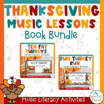 Preview of Thanksgiving Music Lessons Book Bundle | Music Literacy Activities