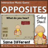 Thanksgiving Music Same Different Interactive Music Game {