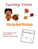 Thanksgiving Music Worksheets